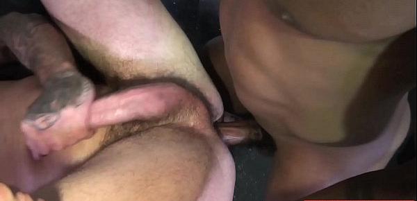  MANALIZED Sean Duran Cums And Interracial Double Penetration